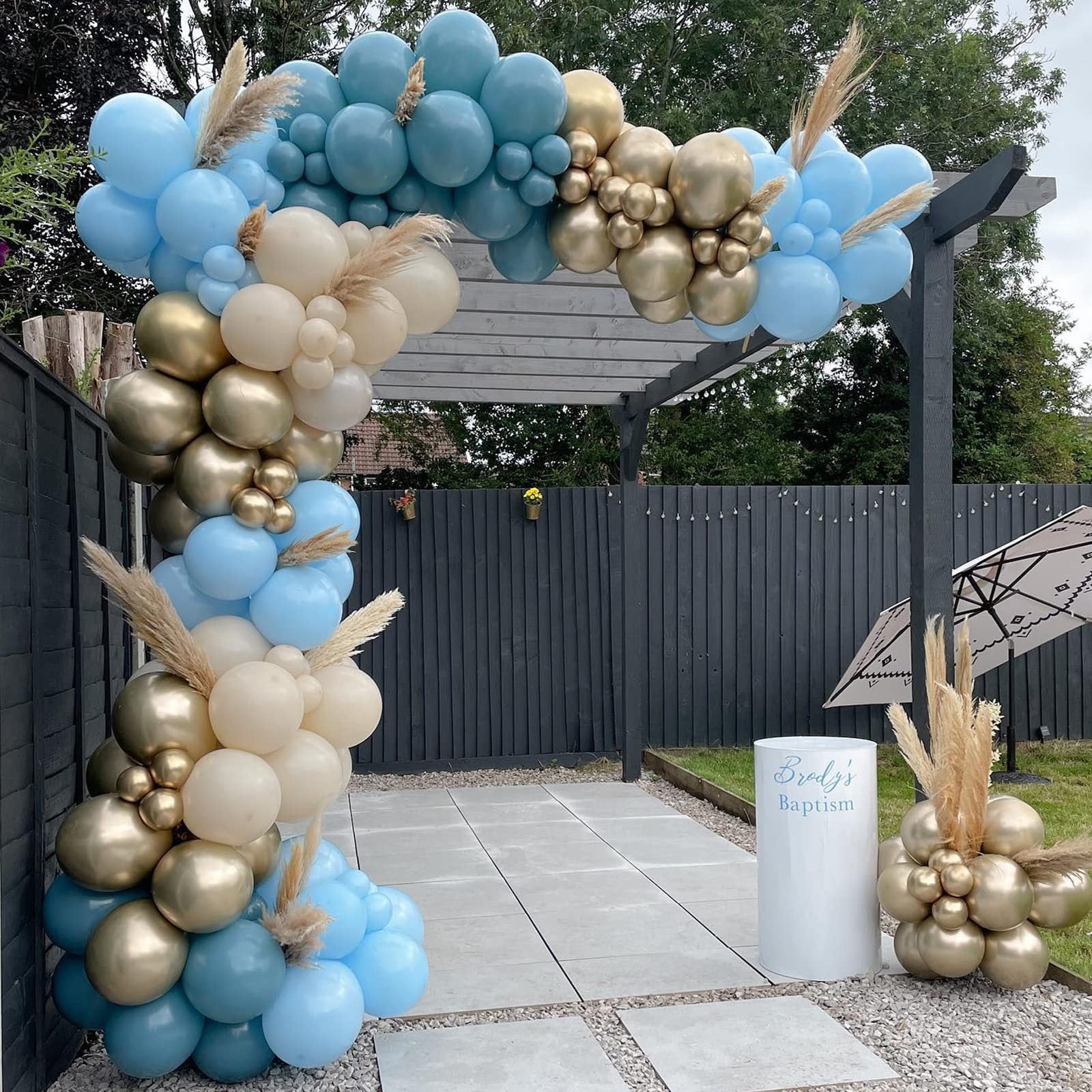 Chaîne de Ballons Luxueux Bleu Marine Vintage pour Mariage ou Anniversaire BA28