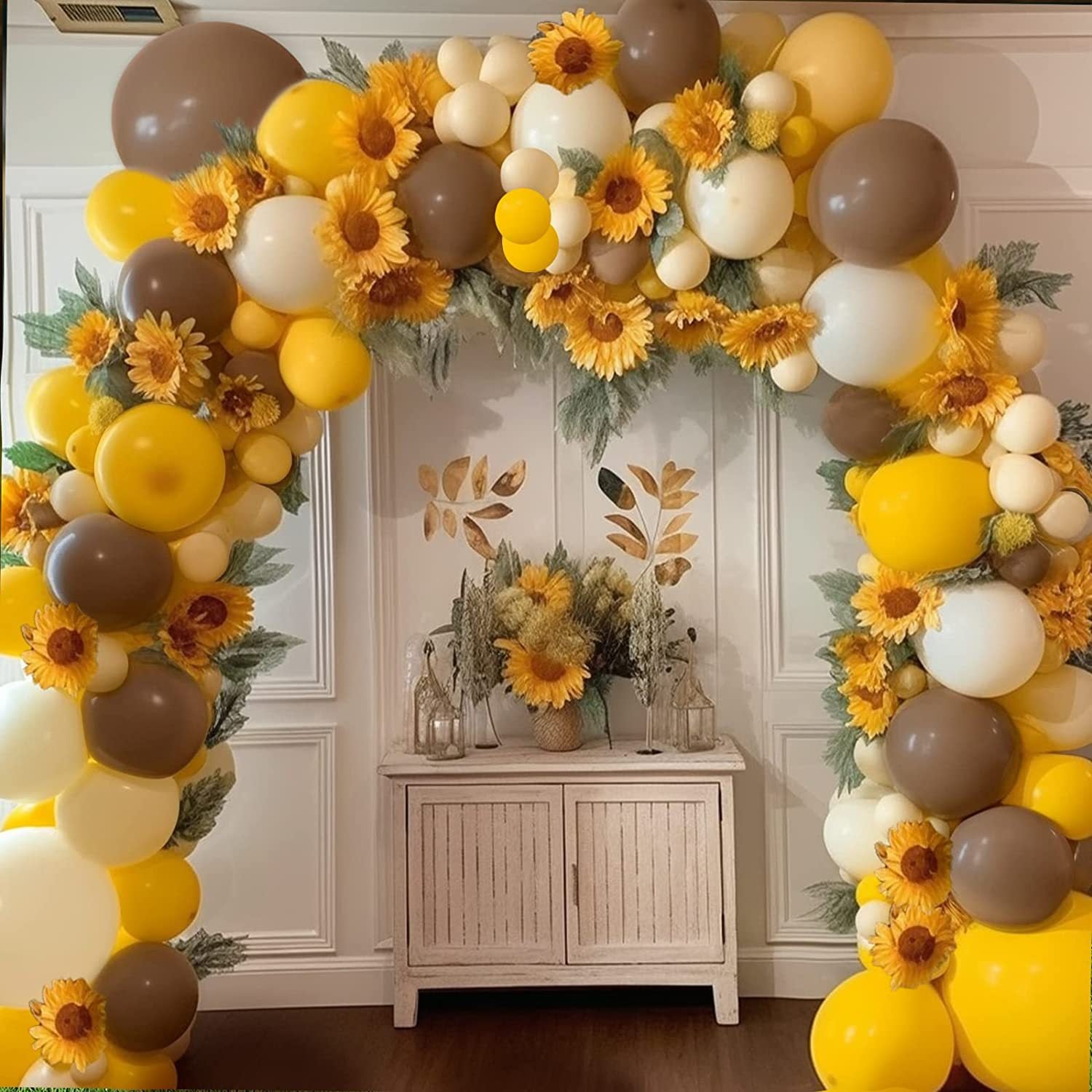 Guirlande de Ballons pour Fête d'Anniversaire Tournesol Vintage BA36