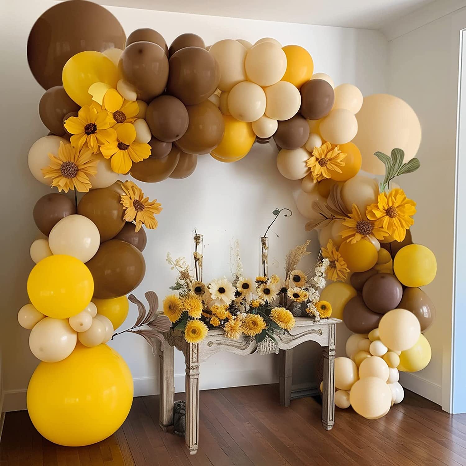 Guirlande de Ballons pour Fête d'Anniversaire Tournesol Vintage BA36