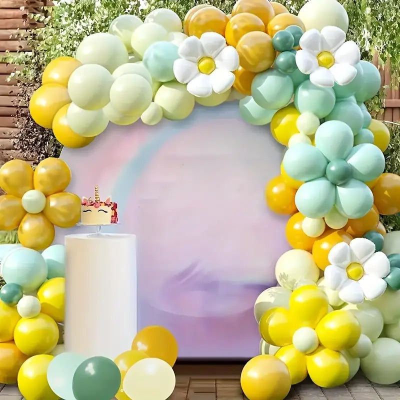 Chaîne de Ballons INS Style Marguerite pour Fête d'Anniversaire Estivale BA42