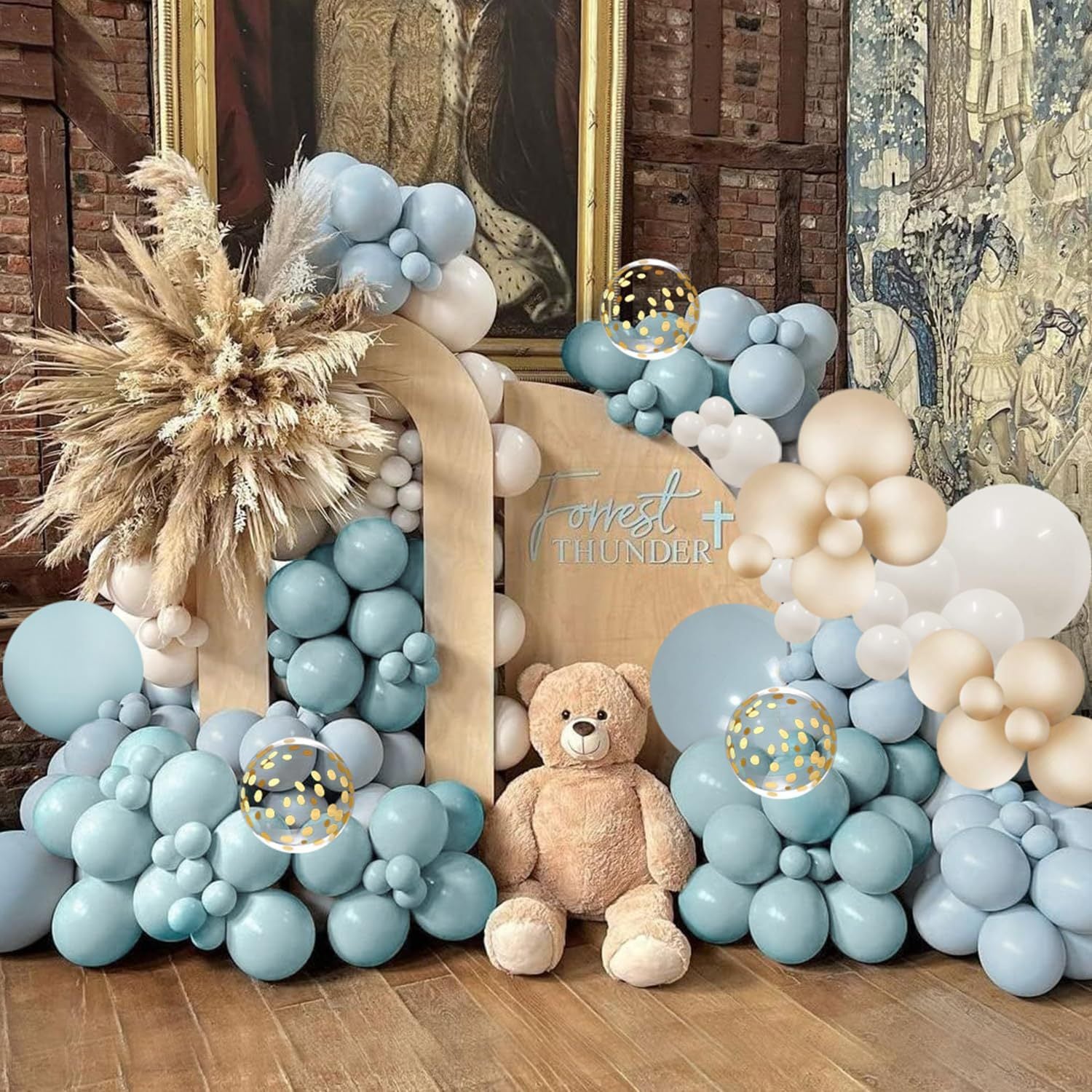 Guirlande de Ballons Bleu Mat pour Baby Shower ou Anniversaire l'Océan BA43