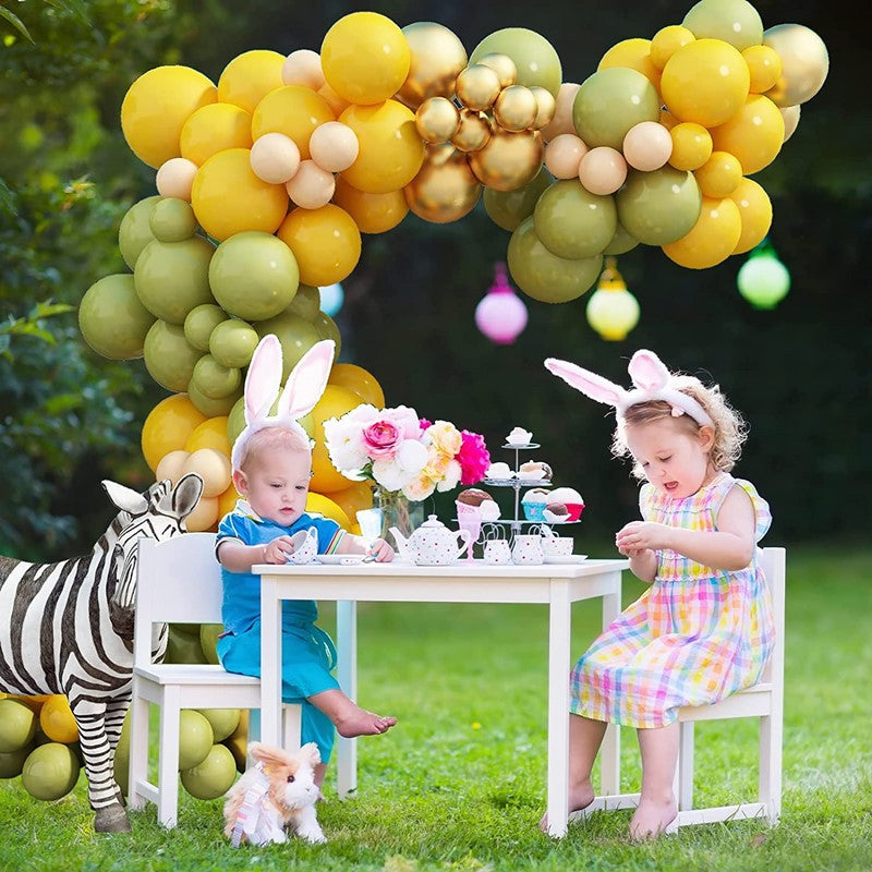 Chaîne de Ballons Avocat Vert Olive pour Thème Forestier BA24