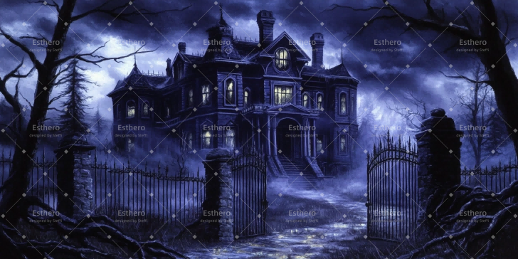 Fond de Scene Maison de la Famille Addams CSH510-T1