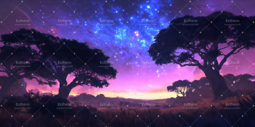 Fond de Scene Ciel étoilé africain CSH59-T52