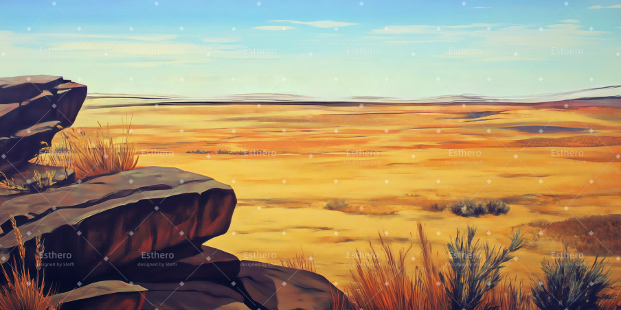 Toile de fond Theatre Sauvage africain CSH59-T55