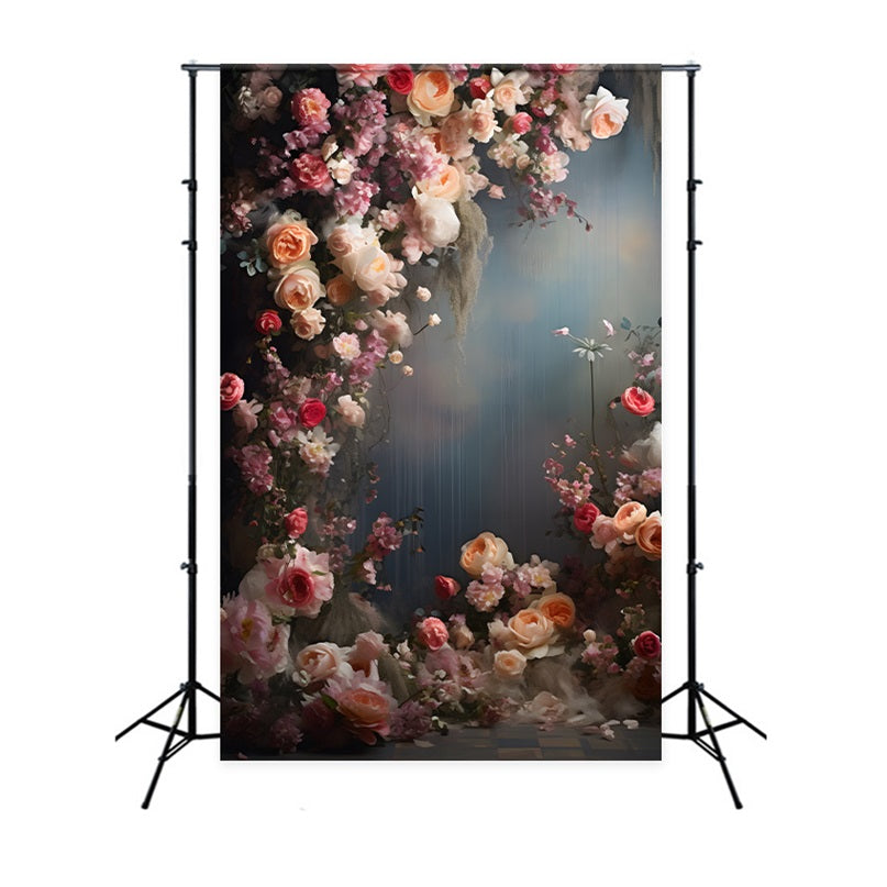 Toile de fond Portrait Art Floral Arche Fleurs BRP-11-647