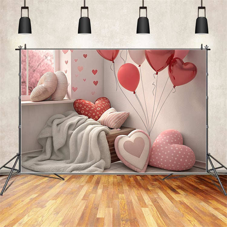 Toile de Fond St-Valentin Décoration Cœur Chambre Romantique BRP1-123