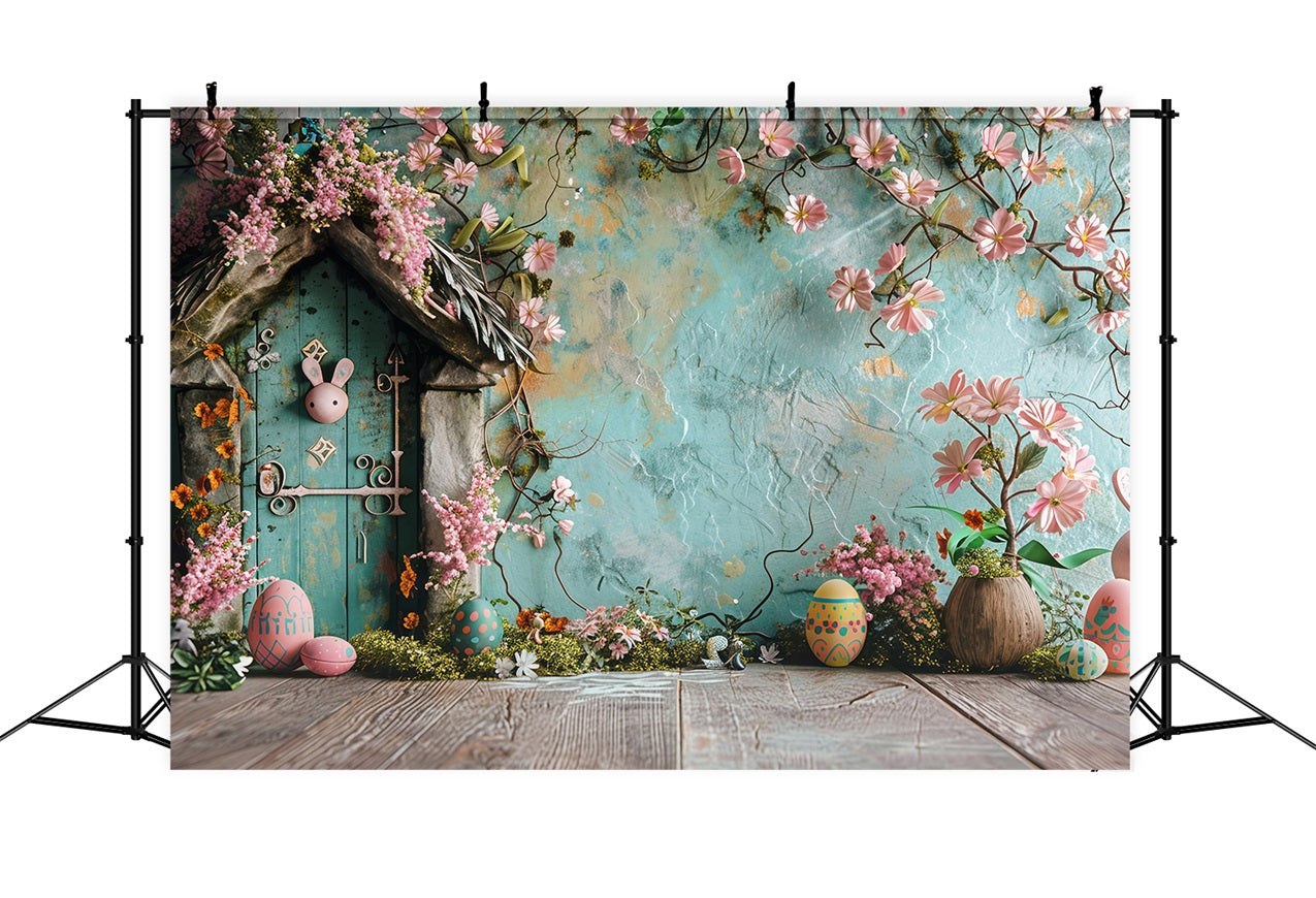 Toile de fond Pâques Porte Lapin Œuf Display BRP1-300