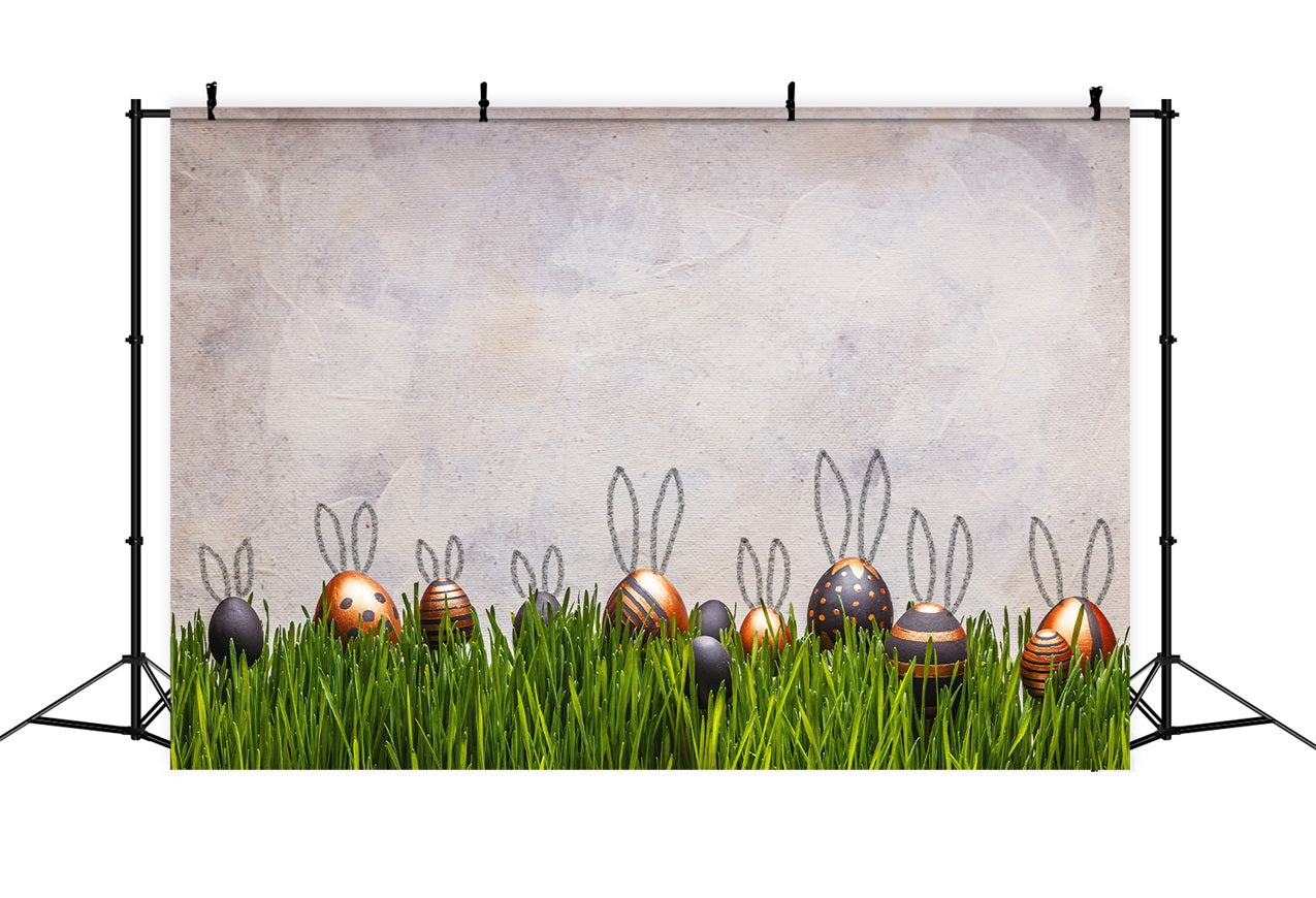 Toile de fond Pâques Magie Lapin Oreilles Œuf Scène BRP1-304