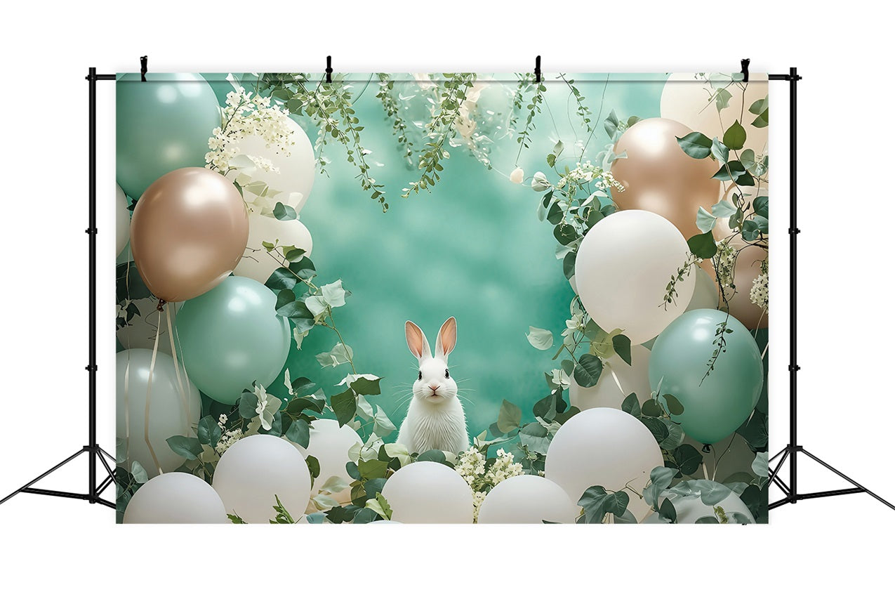 Toile de fond Pâques Lapin Ballon Printemps BRP1-305