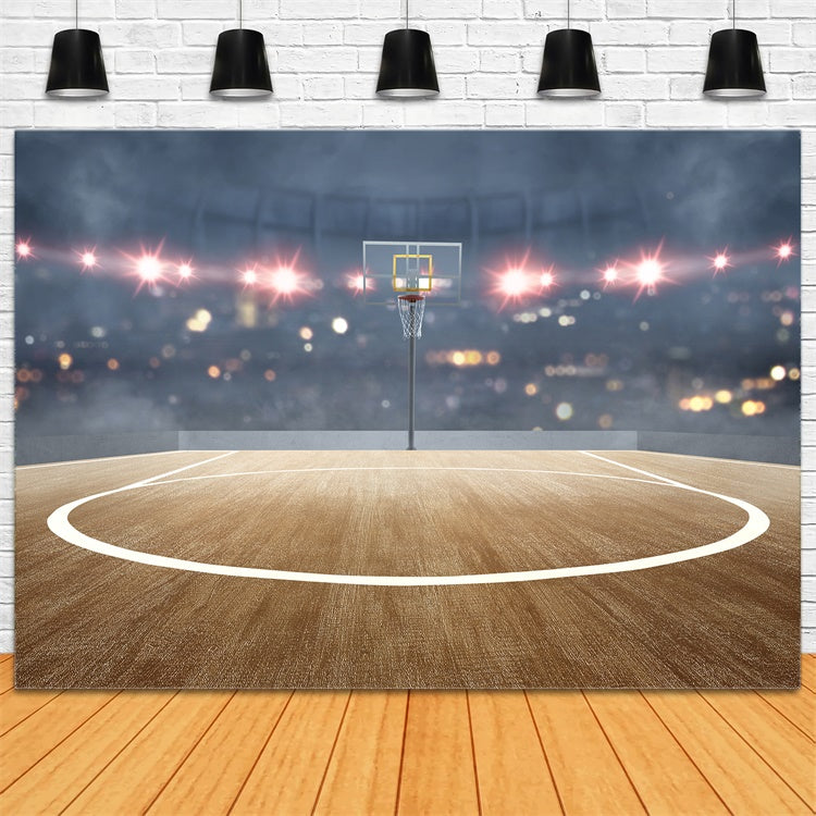 Toile de fond Photo Terrain de Basket Extérieur Panier de Sport BRP1-315