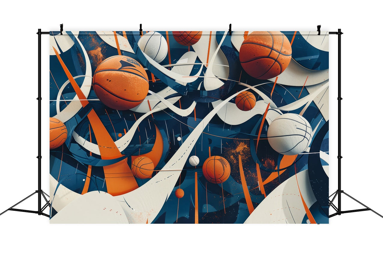 Toile de fond Ballon Basket Énergie Art Moderne BRP1-330