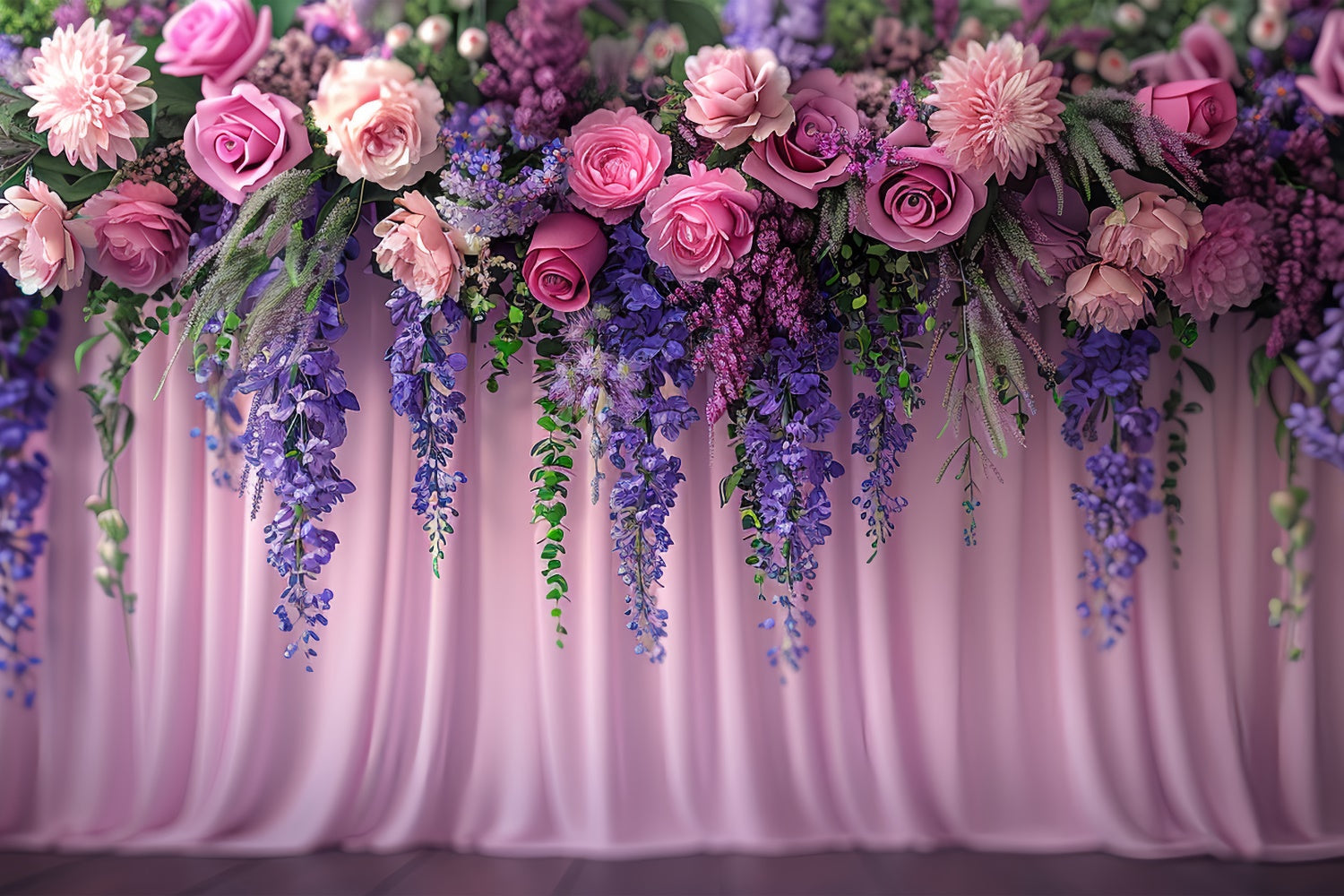 Fond Fleur Lavande Rêve Bouquet Roses BRP1-369