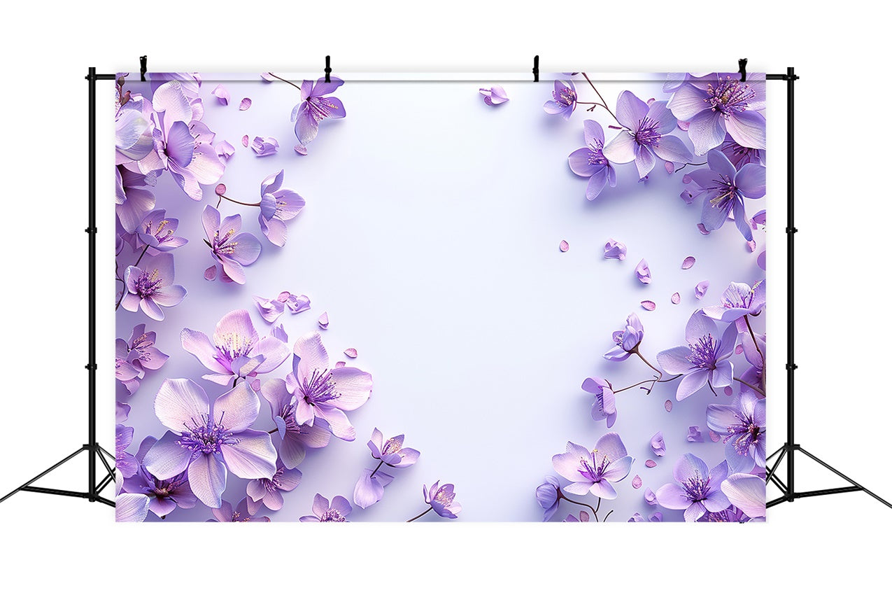 Fond Photo Fleuri Lavande Claire Minimaliste BRP1-376