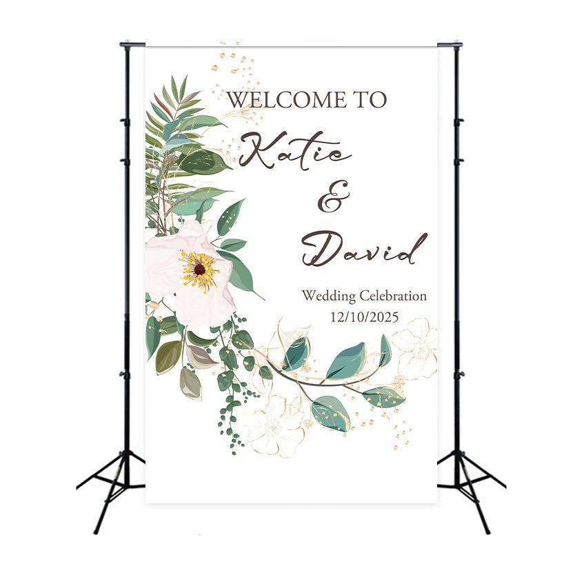 Toile de fond Photo Mariage Personnalisé Art Florale Intemporelle BRP1-427