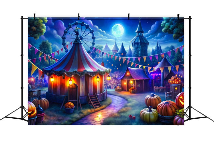 Halloween Toile de fond Carnaval sinistre nuit photo BRP10-173