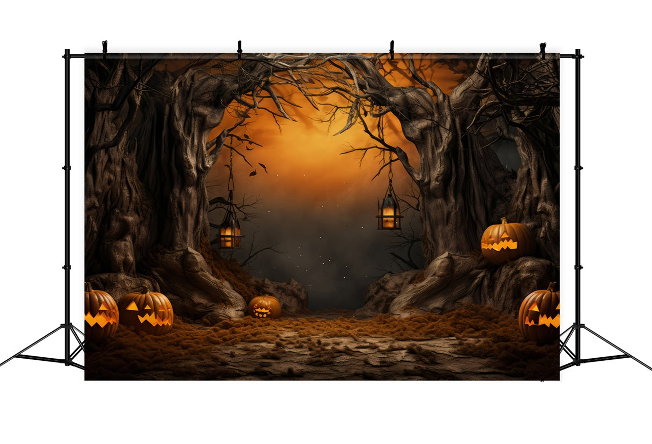 Halloween Toile de fond Lanternes de citrouille spooky BRP10-176