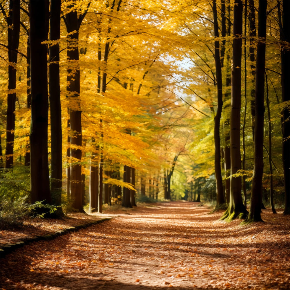 Automne Toile de Fond Forêt Parc Chemin Scénique BRP10-235