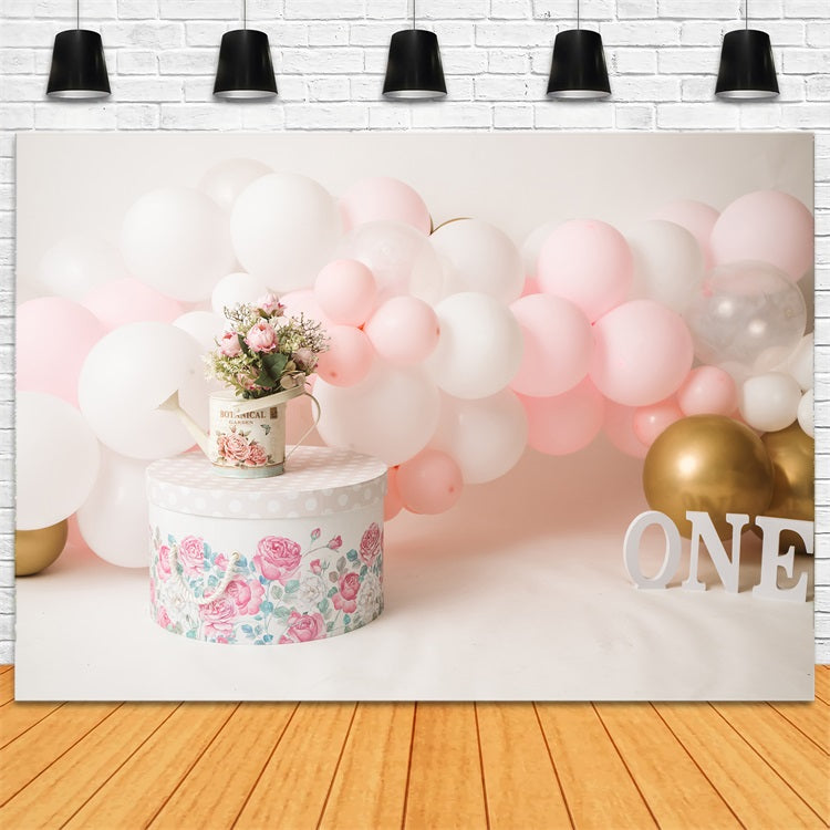 Toile de Fond Anniversaire 1er Arrosoir Ballon BRP10-358