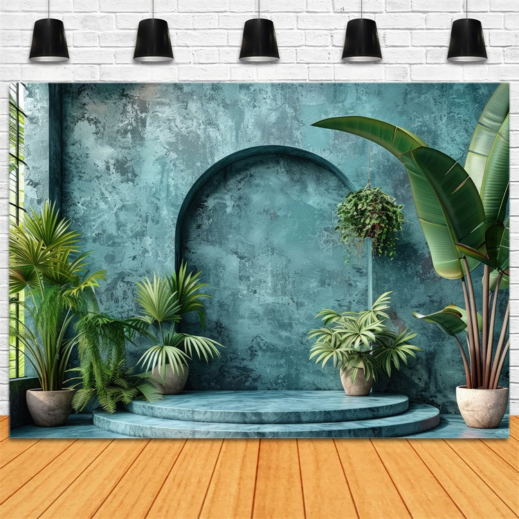 Toile De Fond Bohémien Décor Murale Arche Plantes Tropicales BRP10-611