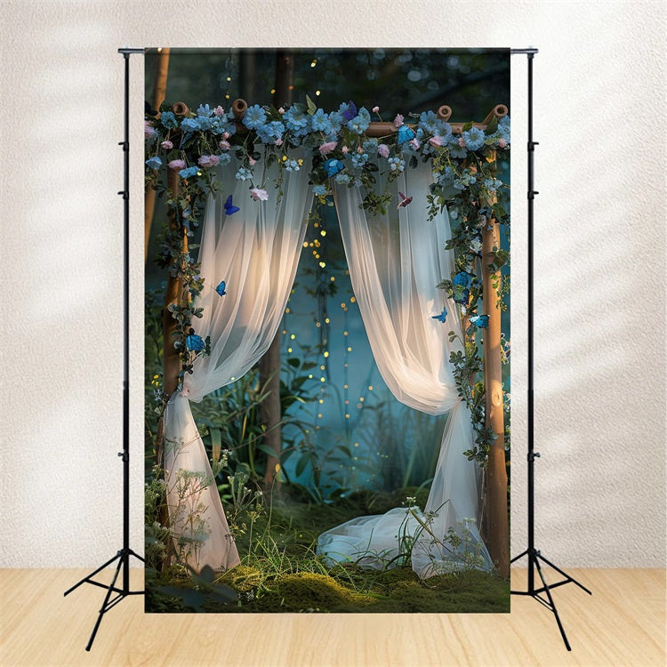 Toile de fond Arche florale bohème rideaux conte de fées BRP10-94