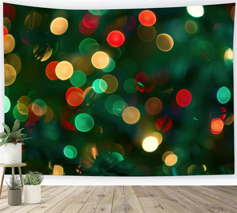 Toile de fond de Noël Multicolore Bokeh Chatoyant BRP11-141