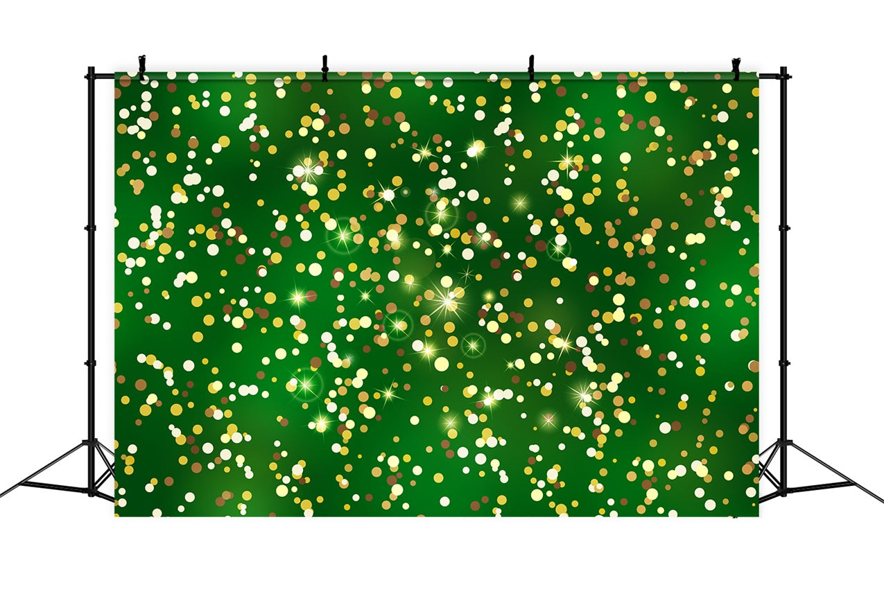 Toile de fond de Noël Étoiles Brillantes Bokeh Doré BRP11-143