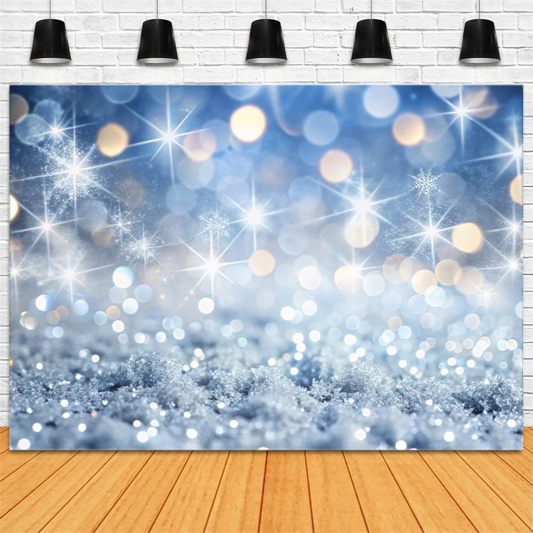 Toile de fond de Noël Lumière Gelée Étincelante Bokeh BRP11-148