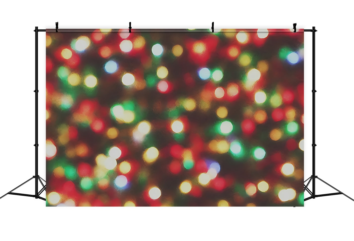 Toile de fond de Noël Lumières Vertes et Rouges Bokeh BRP11-149