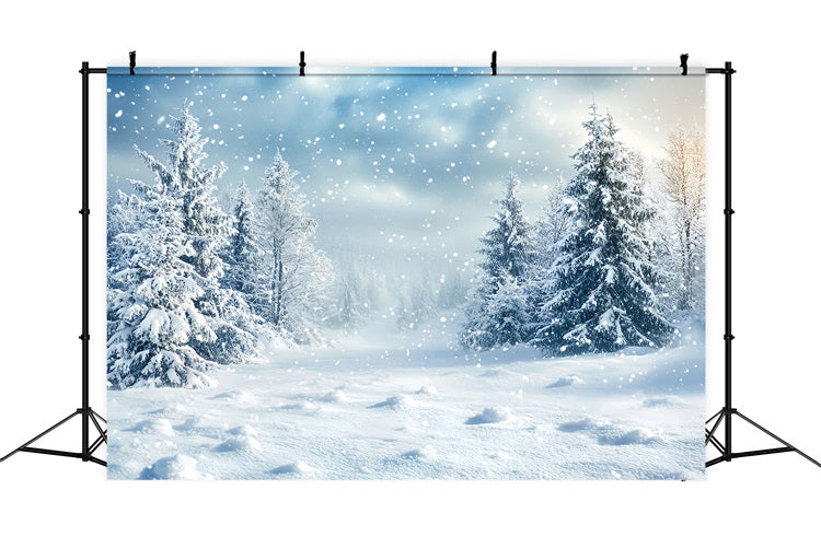 Toile de fond Hiver Idées Flocons Moelleux BRP11-18