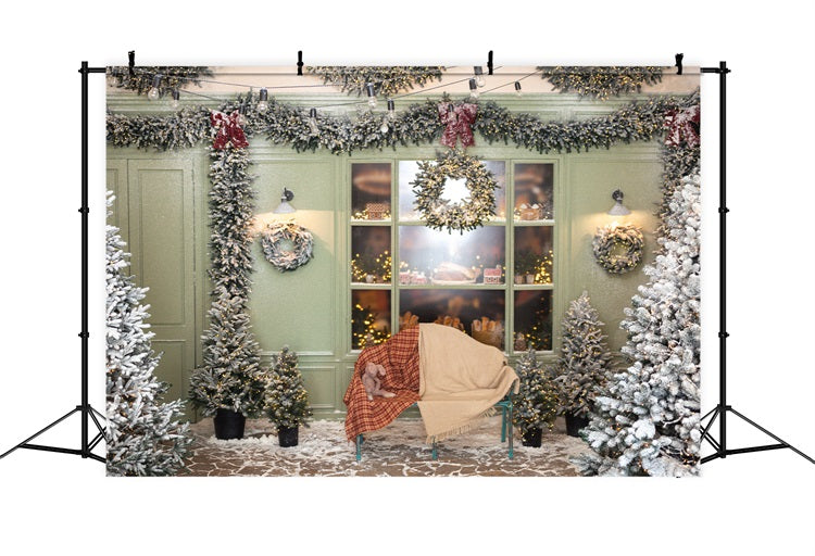 Toile de fond de Noël Arbre Couverture Écossaise BRP11-200