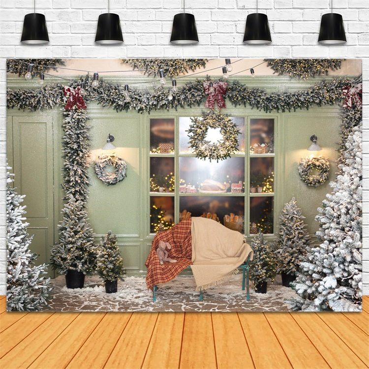 Toile de fond de Noël Arbre Couverture Écossaise BRP11-200