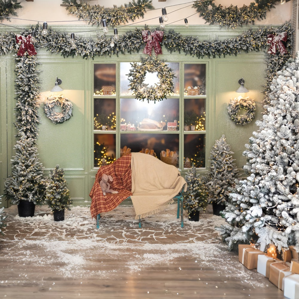 Toile de fond de Noël Arbre Couverture Écossaise BRP11-200