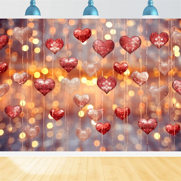 Toile de fond Saint-Valentin Photographie Mur Cœur Rouge Craqué BRP11-396