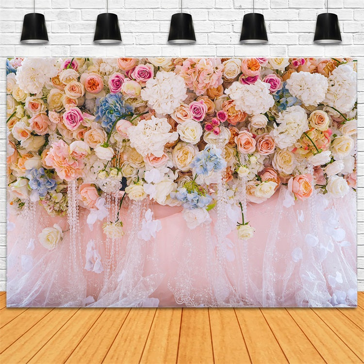 Toile de fond Printemps Photographie Fleurs Fleurissantes Dentelle BRP11-529