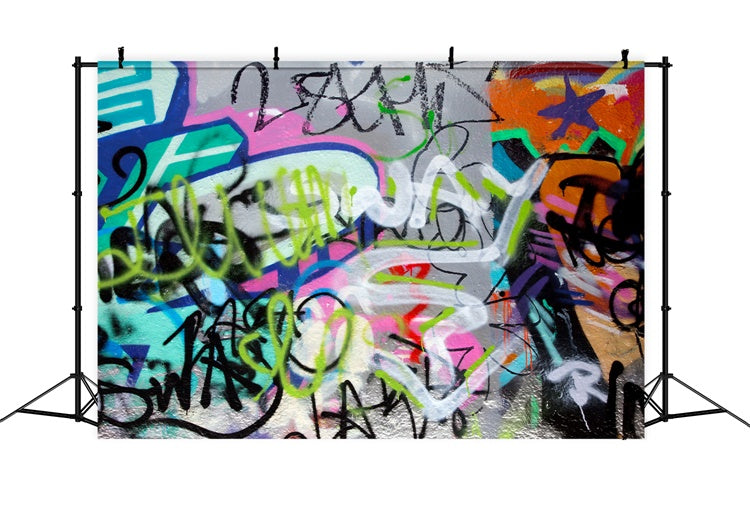 Toile de fond Graffiti Photographie Art Mur Fluo BRP12-121