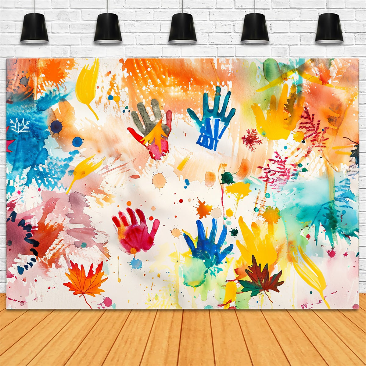 Toile de fond Graffiti Art de Main Colorée BRP12-146