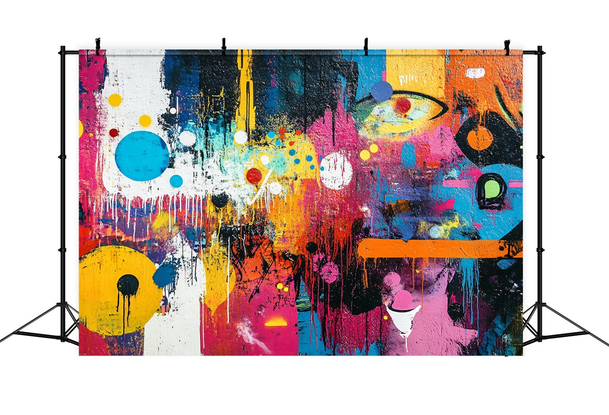 Toile de fond Graffiti Mur Abstrait Peinture Vif BRP12-157