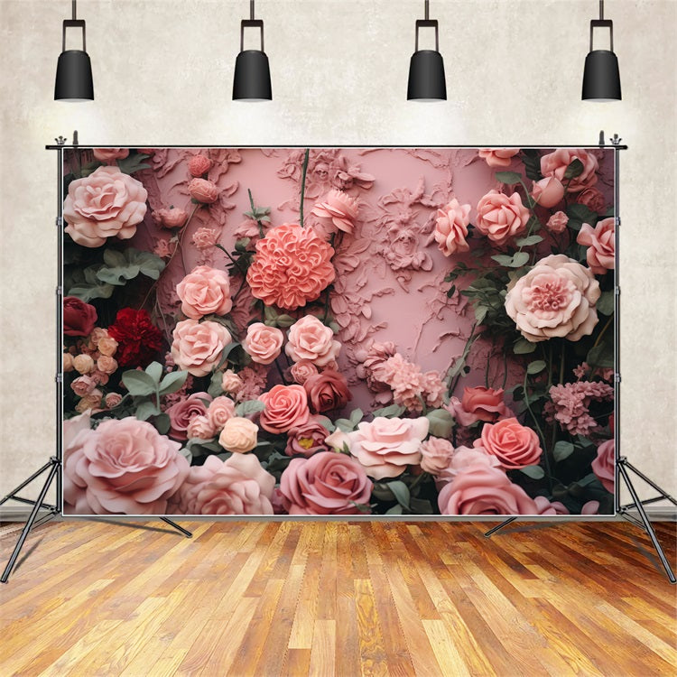 Toile de fond Saint-Valentin Décor Mural Fleur BRP12-187