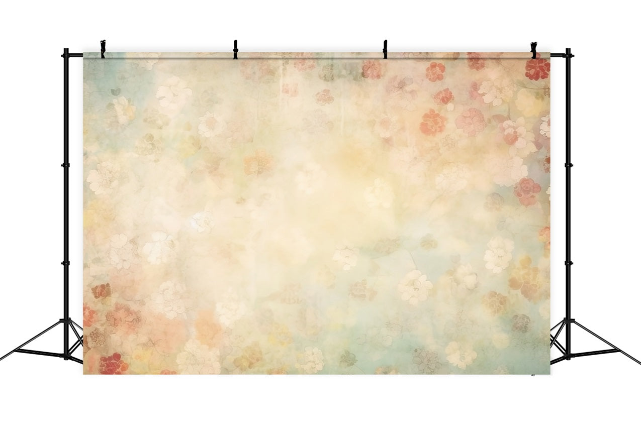 Toile de fond Maternité Esthétique Mur Fleurs Pastel BRP12-20