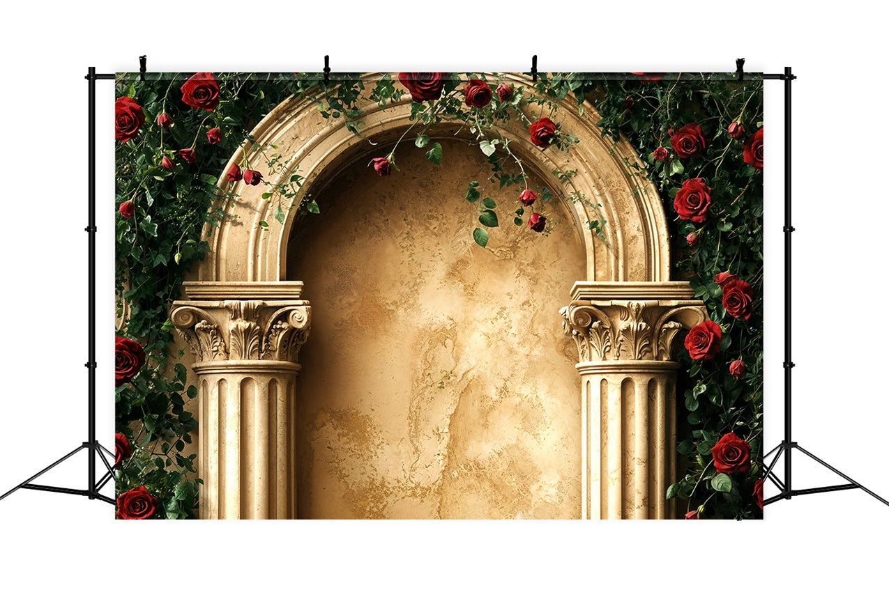 Toile de fond Saint-Valentin Archway en Or Roses BRP12-258