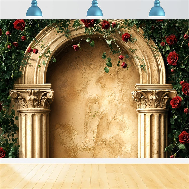 Toile de fond Saint-Valentin Archway en Or Roses BRP12-258