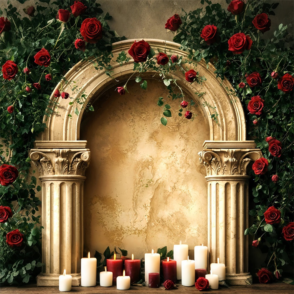 Toile de fond Saint-Valentin Archway en Or Roses BRP12-258