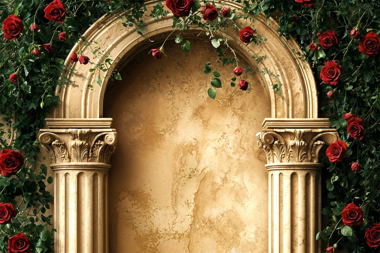 Toile de fond Saint-Valentin Archway en Or Roses BRP12-258