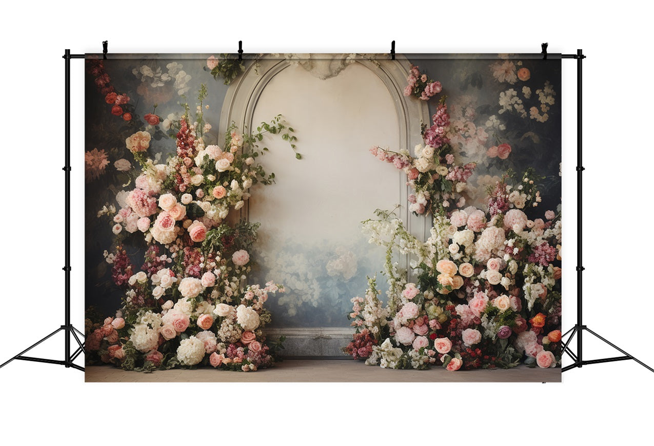 Toile de fond Maternité Photographie Arche Mur Floral BRP12-36