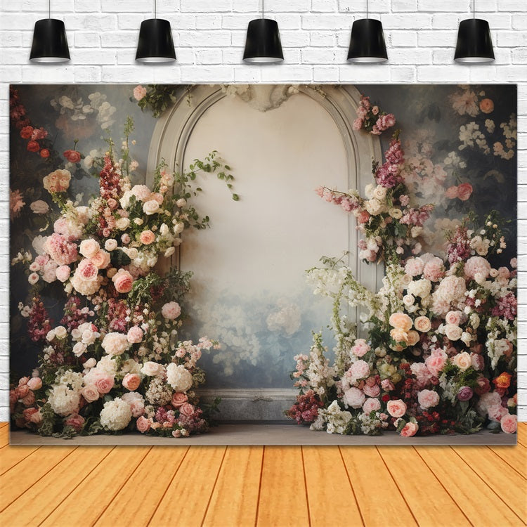 Toile de fond Maternité Photographie Arche Mur Floral BRP12-36