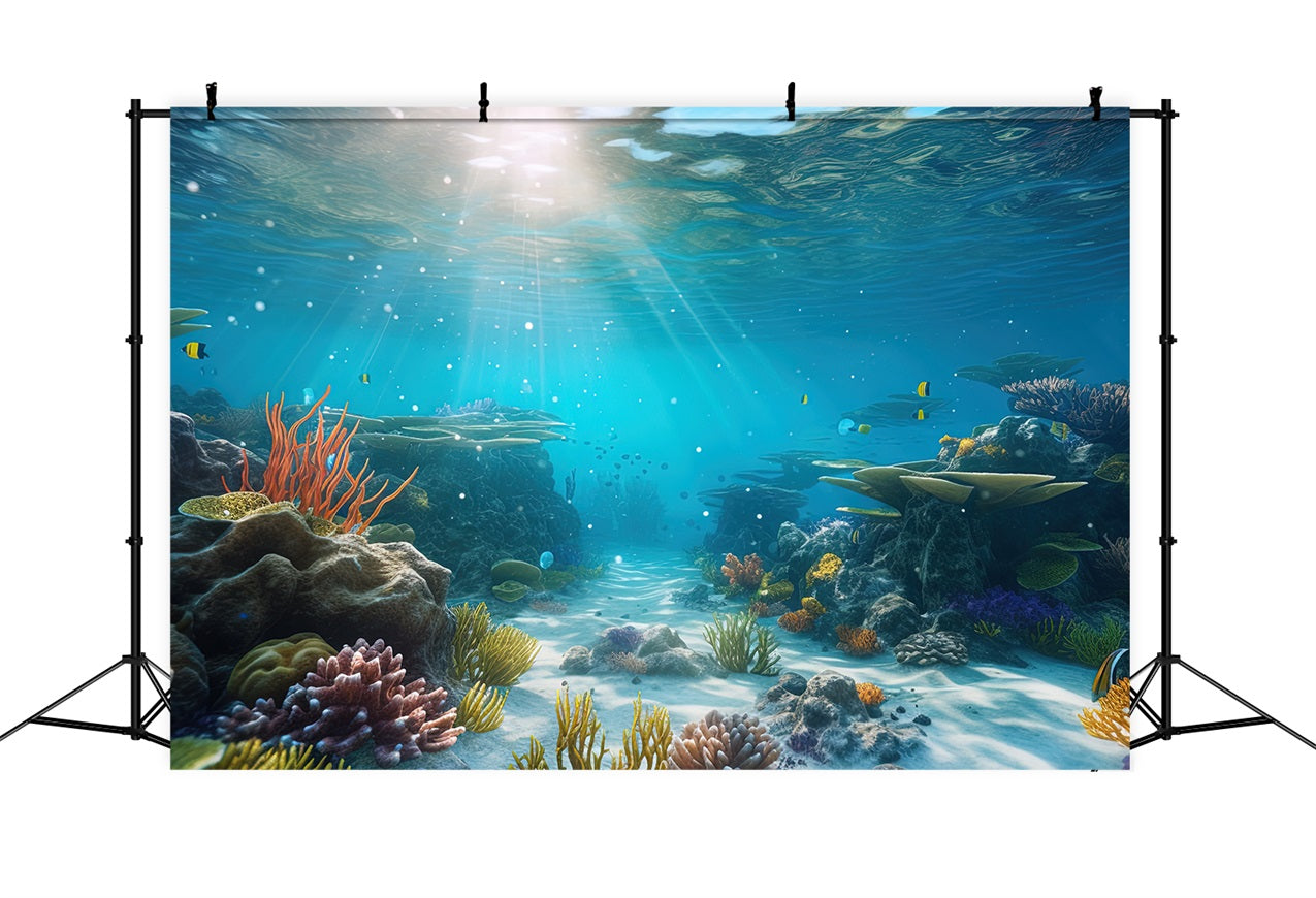 Toile de fond Sirène Fond Radiant Paradis de Corail BRP12-51