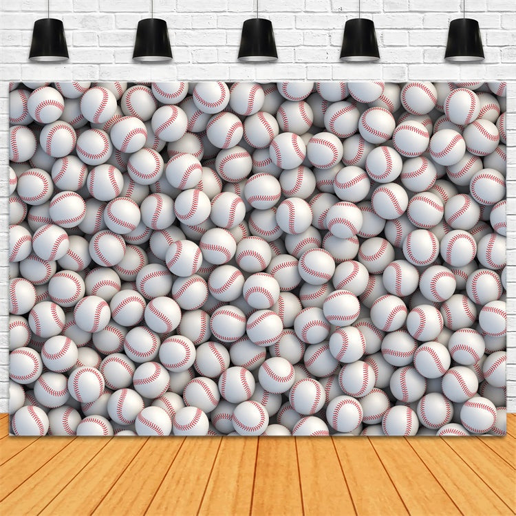 Toile de fond Sport Baseball Collection Pile Photographie BRP12-571