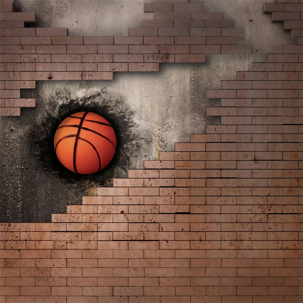 Toile de fond Sport Mur Explosif Jeu Basketball Photographie BRP12-575