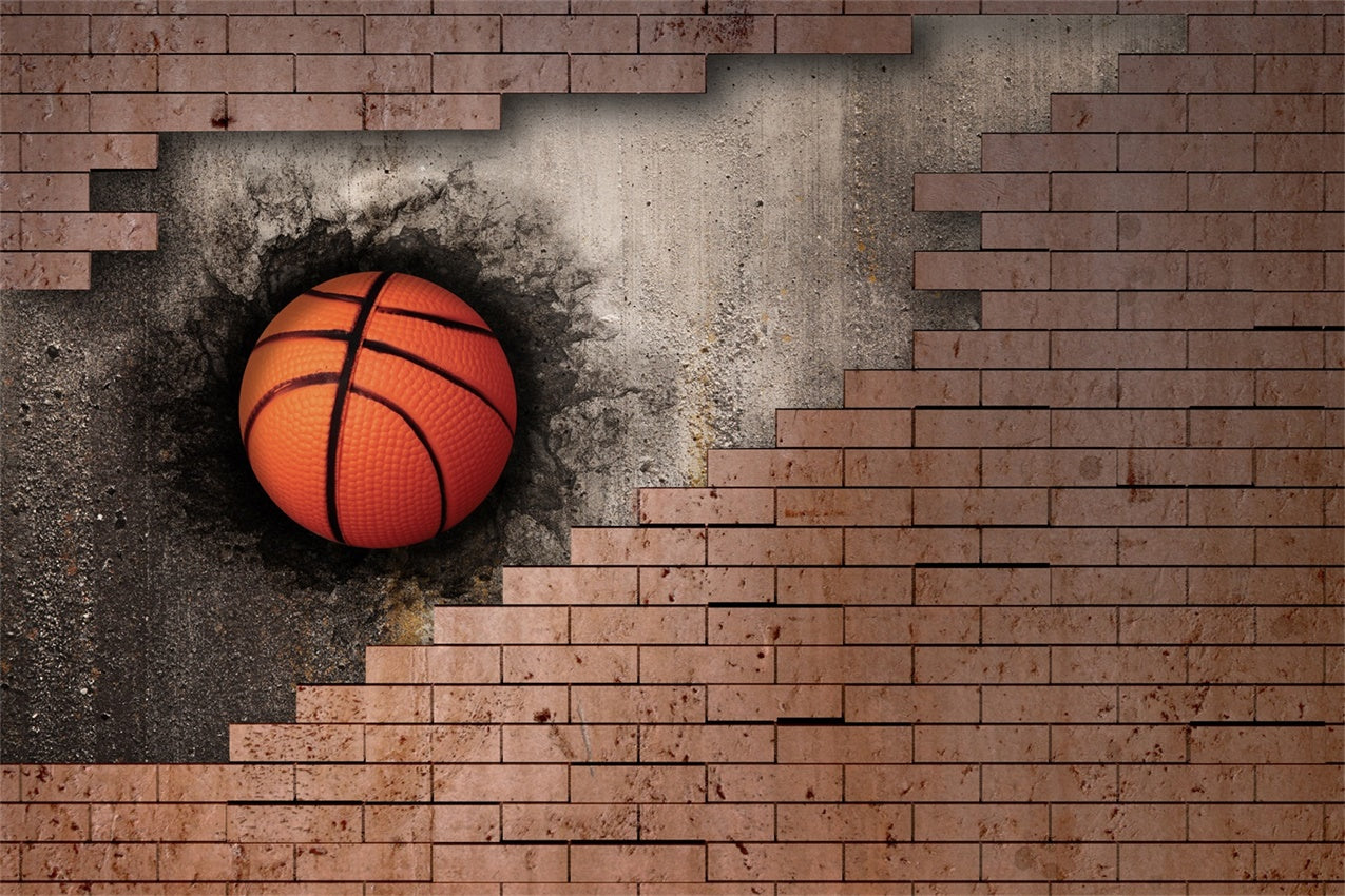 Toile de fond Sport Mur Explosif Jeu Basketball Photographie BRP12-575